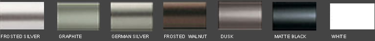 Standard Metal Frame Finishes