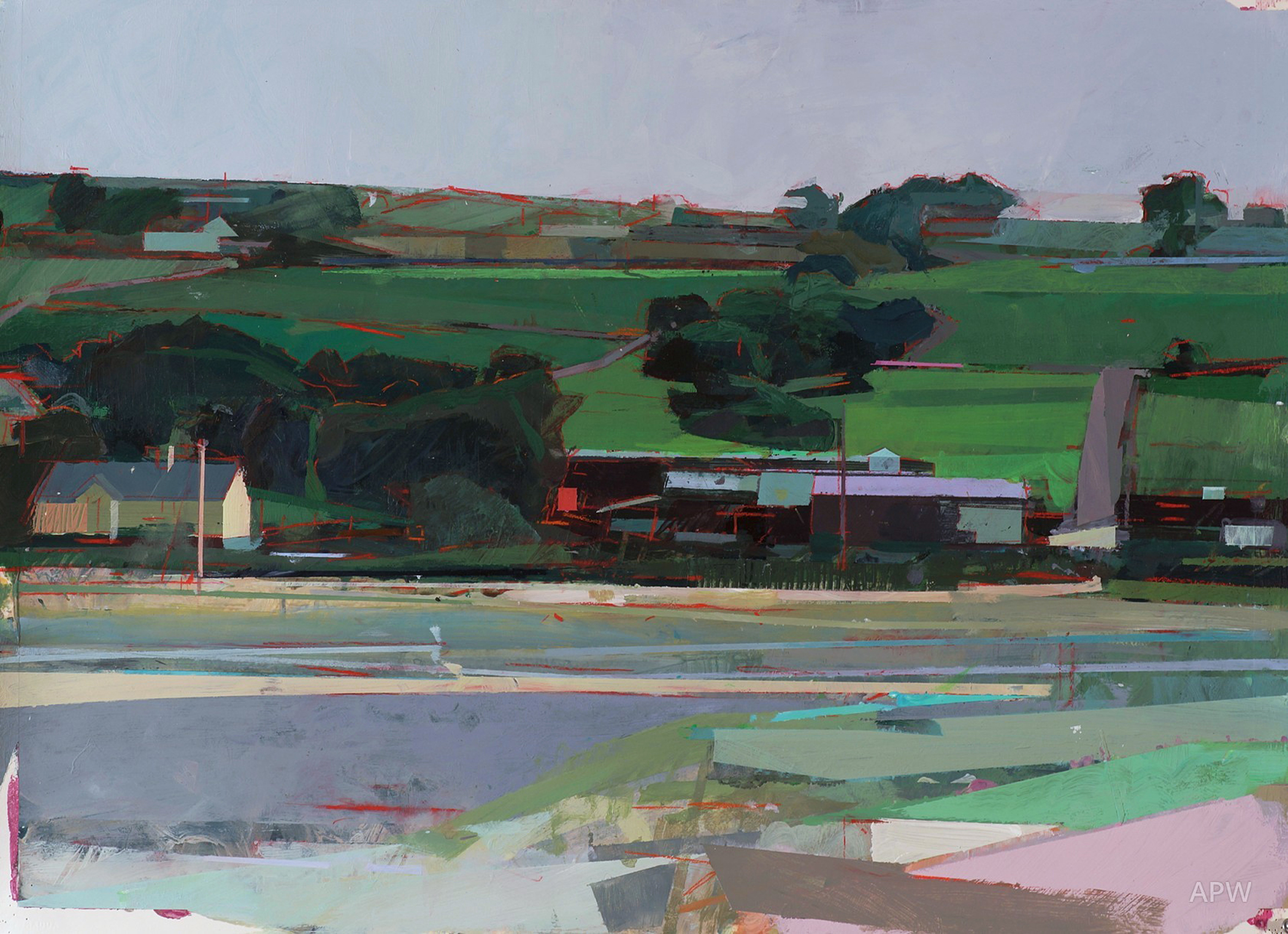Lacken Strand 2-PR Andrew Wykes
"Lacken Strand 2"
acrylic on paper, 2015,
22" x 30”