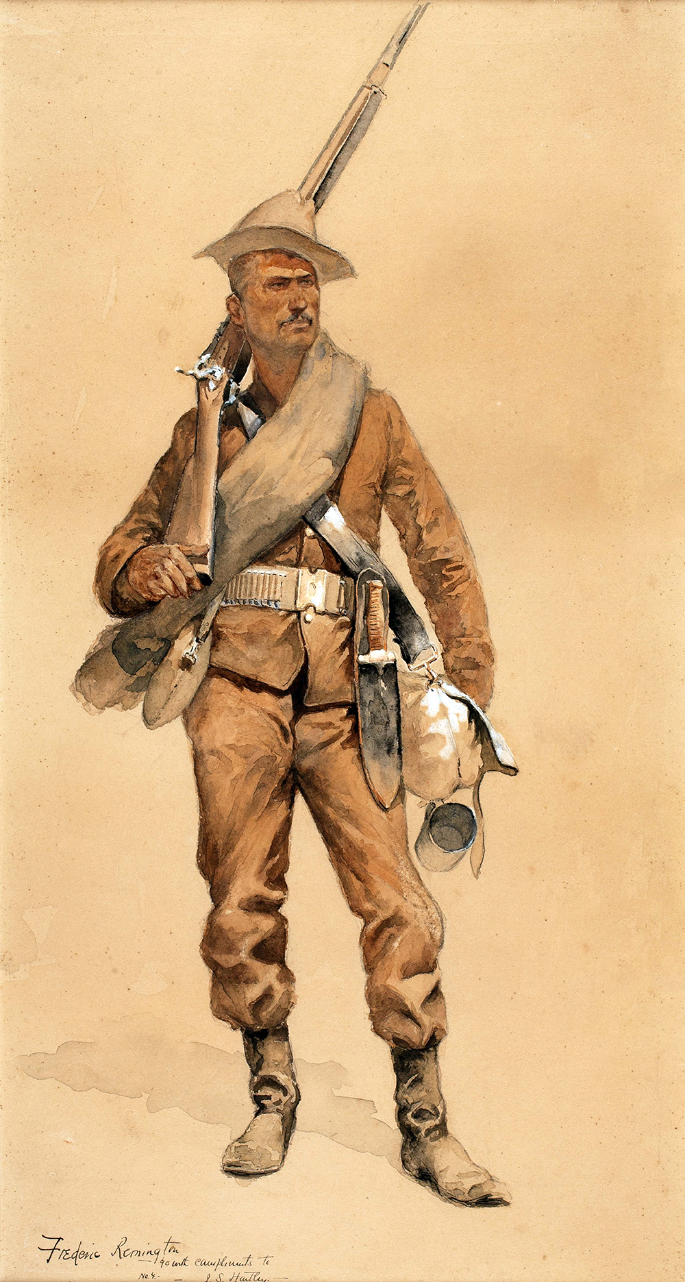 Remington,Frederic,Infantryman in Field Costume,1952.16