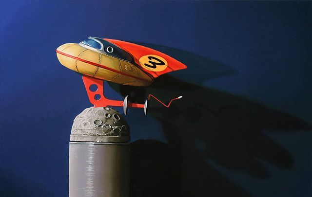 mb_imofftomyfuture_sm I'm Off...To My Future!, 2012 oil on canvas 14 x 22