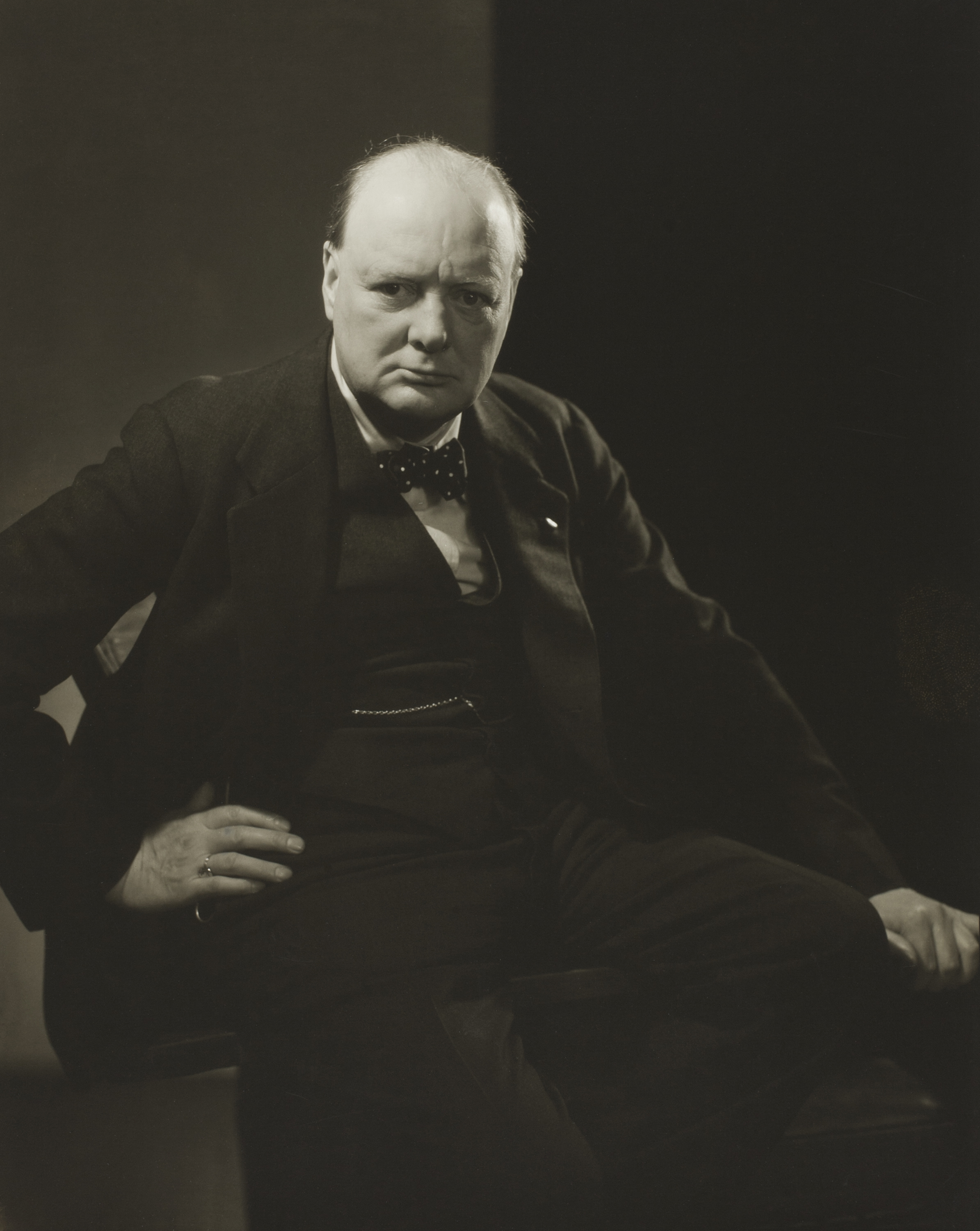 Edward Steichen. Winston Churchill, 1932. The Art Institute of Chicago, Bequest of Edward Steichen by direction of Joanna T. Steichen and George Eastman House. © 2014 The Estate of Edward Steichen/Artists Rights Society (ARS), New York.