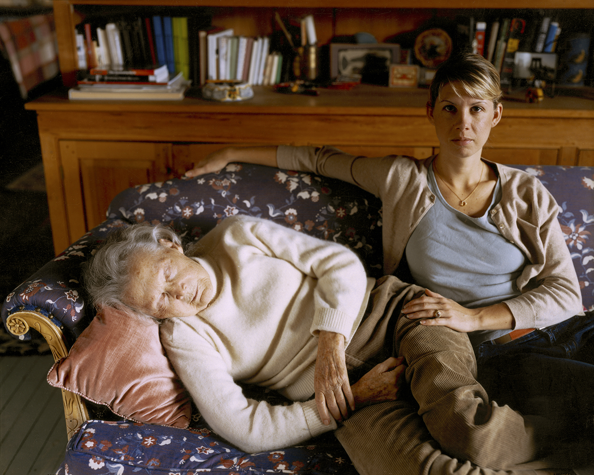 Virginia Beahan "Christina and Gram on Thanksgiving" Lyme, NH, 2004