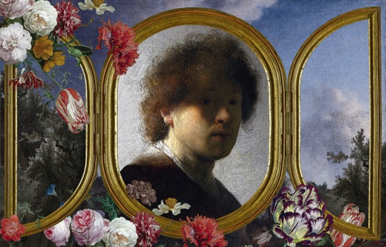 Rembrandt triptych 2- 5 x 7 Herman Mhire "Rembrandt triptych 2" - 5 x 7