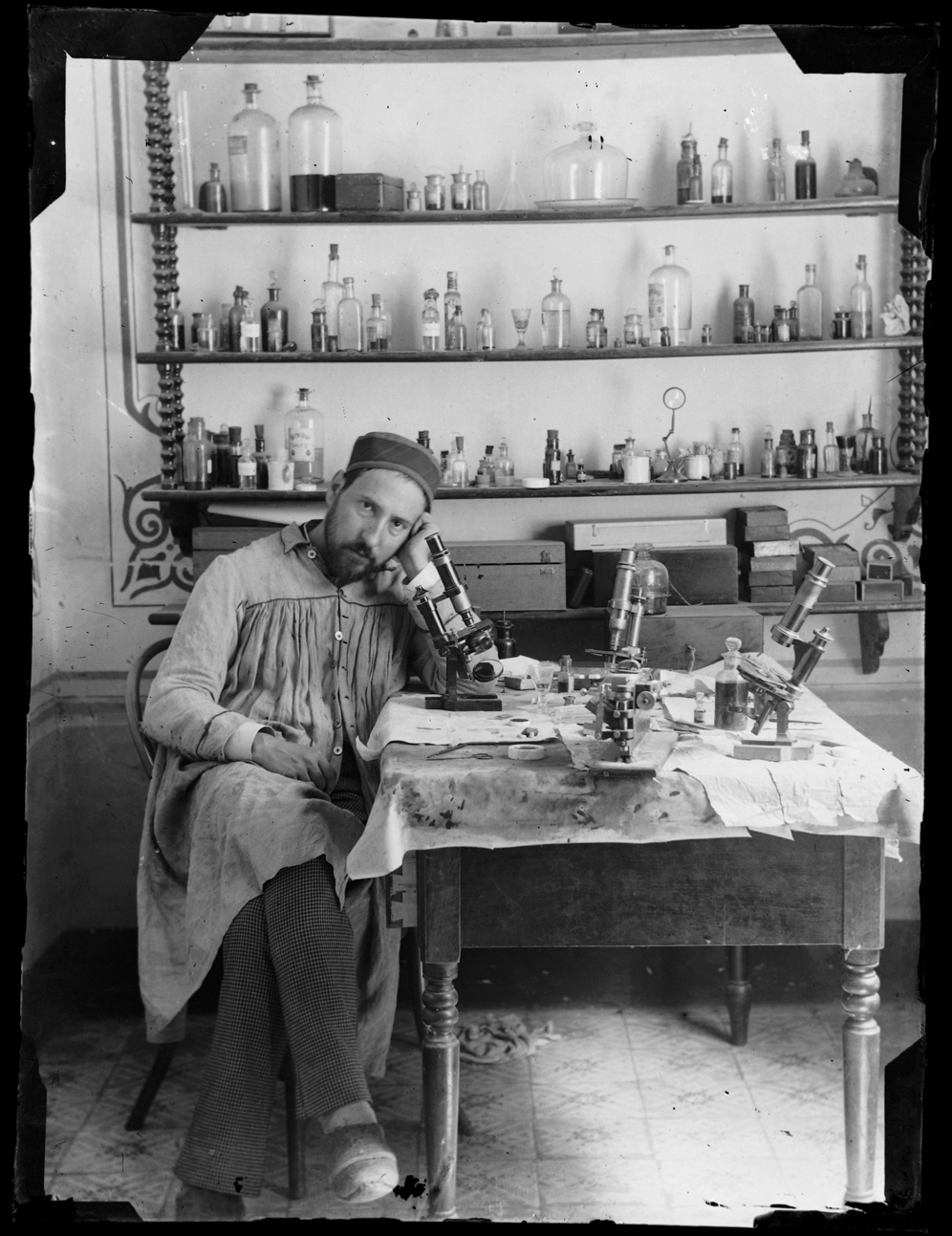 Santiago Ramón y Cajal, Untitled (self portrait), c.1885. 