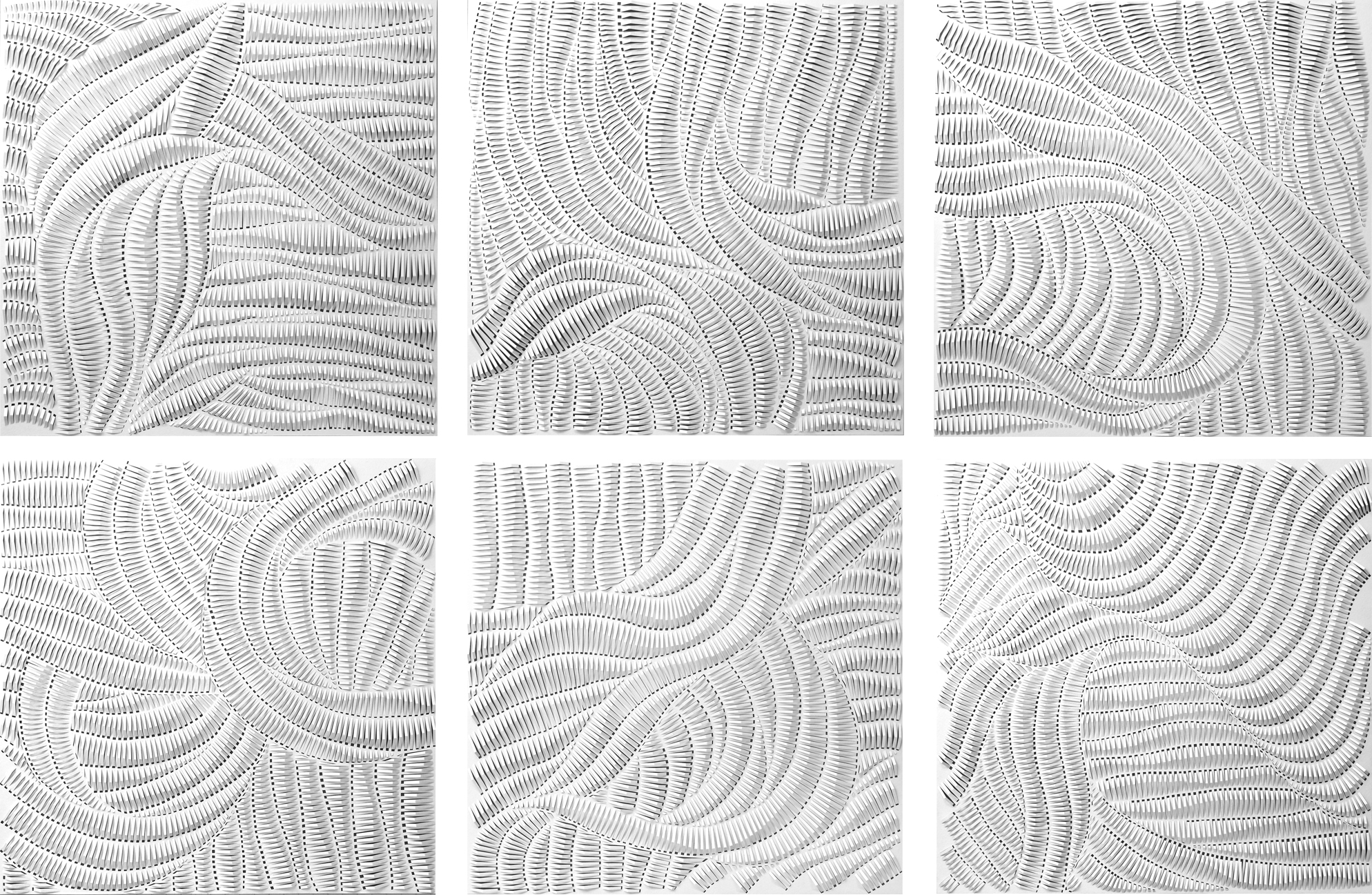 17 Infinity Series Rachel Doniger (American, b. 1979). Infinity I-VI, 2016. Cut Paper Reliefs. © Rachel Doniger
