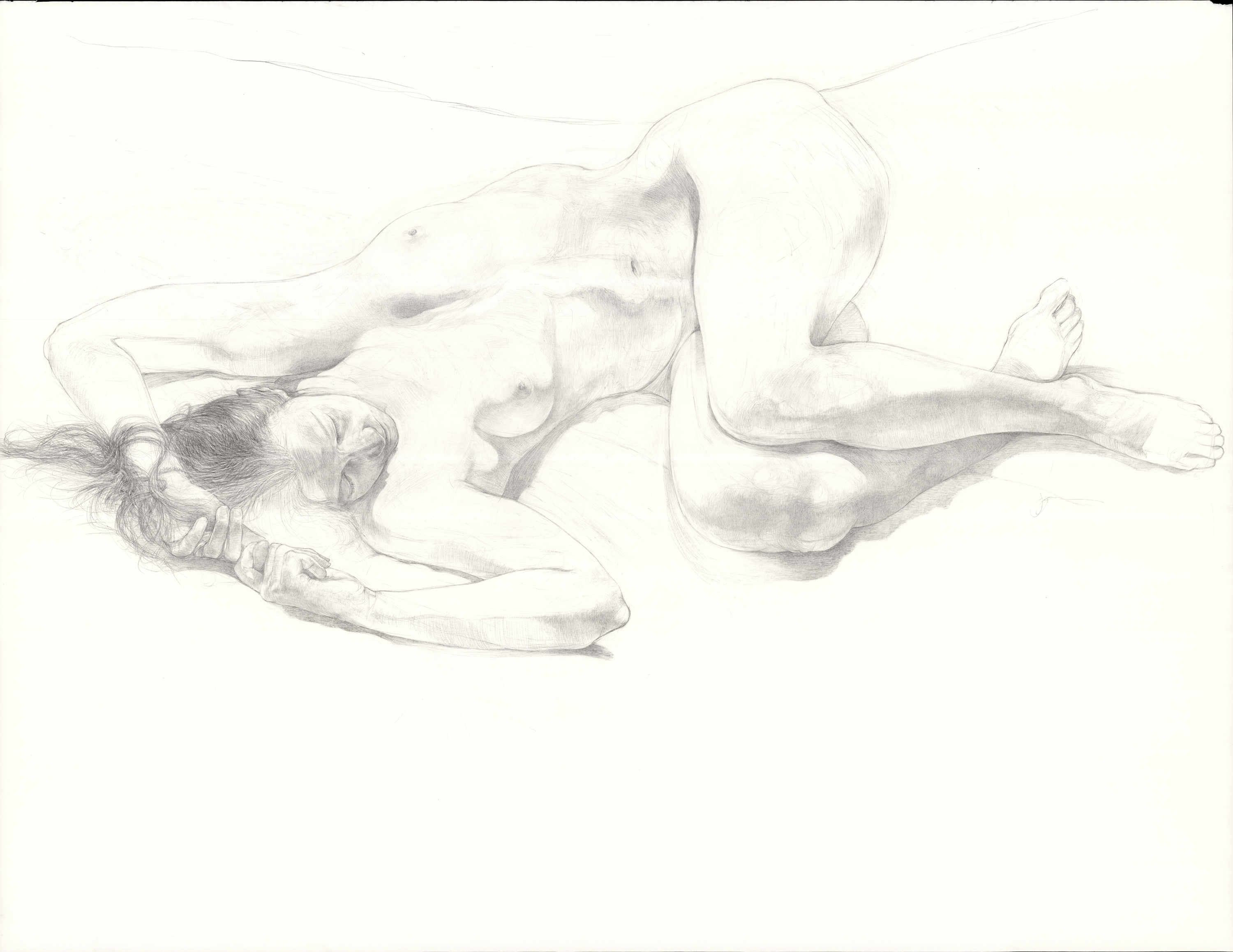 James Grubola - The Friday Sessions: Sunburn Feet graphite 35 x 45