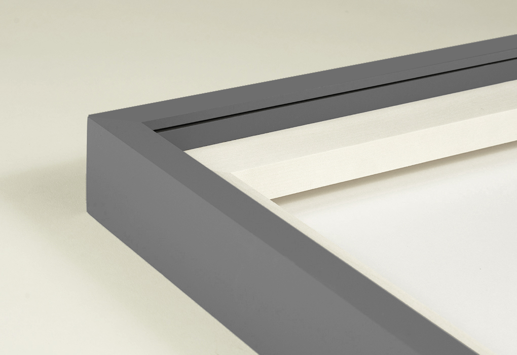 101MP21 3-7-18-210-2 Painted maple frame with dolphin finish, matching spacer, and strainer