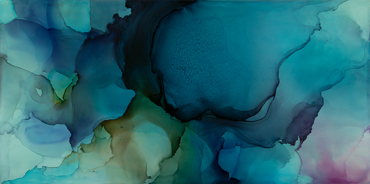 Thera I Andrea Pramuk "Thera 1" Ink on Claybord, 18”x36”, 2017