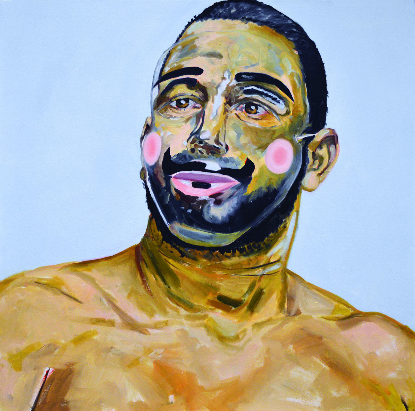 MDixon_01 Michael Dixon "I'm a Black Man in a White World", Oil on canvas, 36"x36", 2017