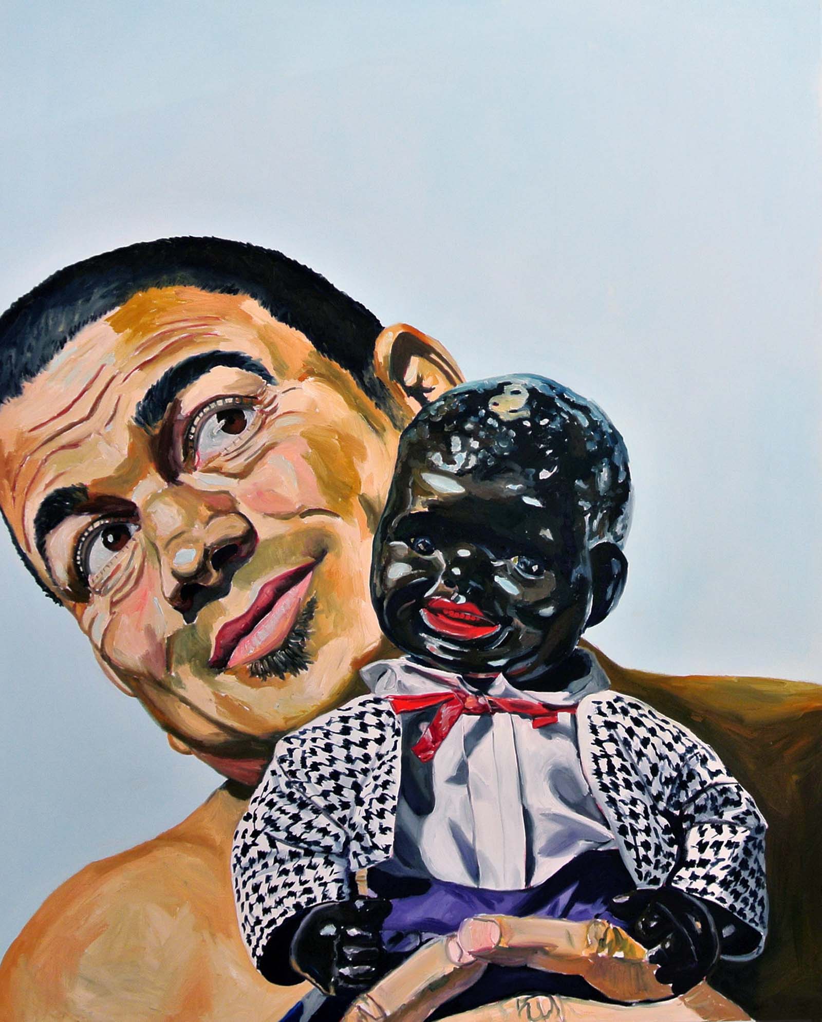 Michael Dixon, "The New Jim Crow, Oil on canvas, 60"x48"' 2015