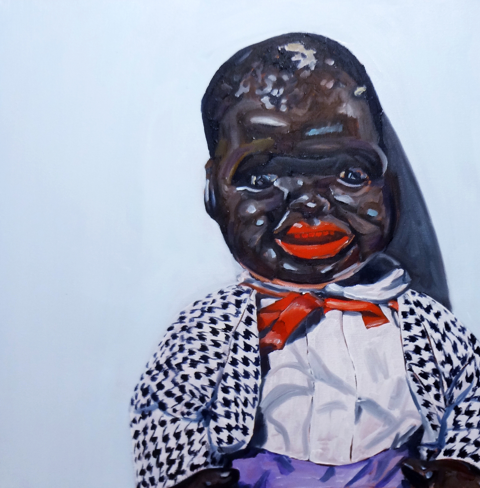 MDixon_05 Michael Dixon "We Have Not Ended Racial Caste in America; We Have Merely Redesigned It", Oil on canvas 20"x20", 2015