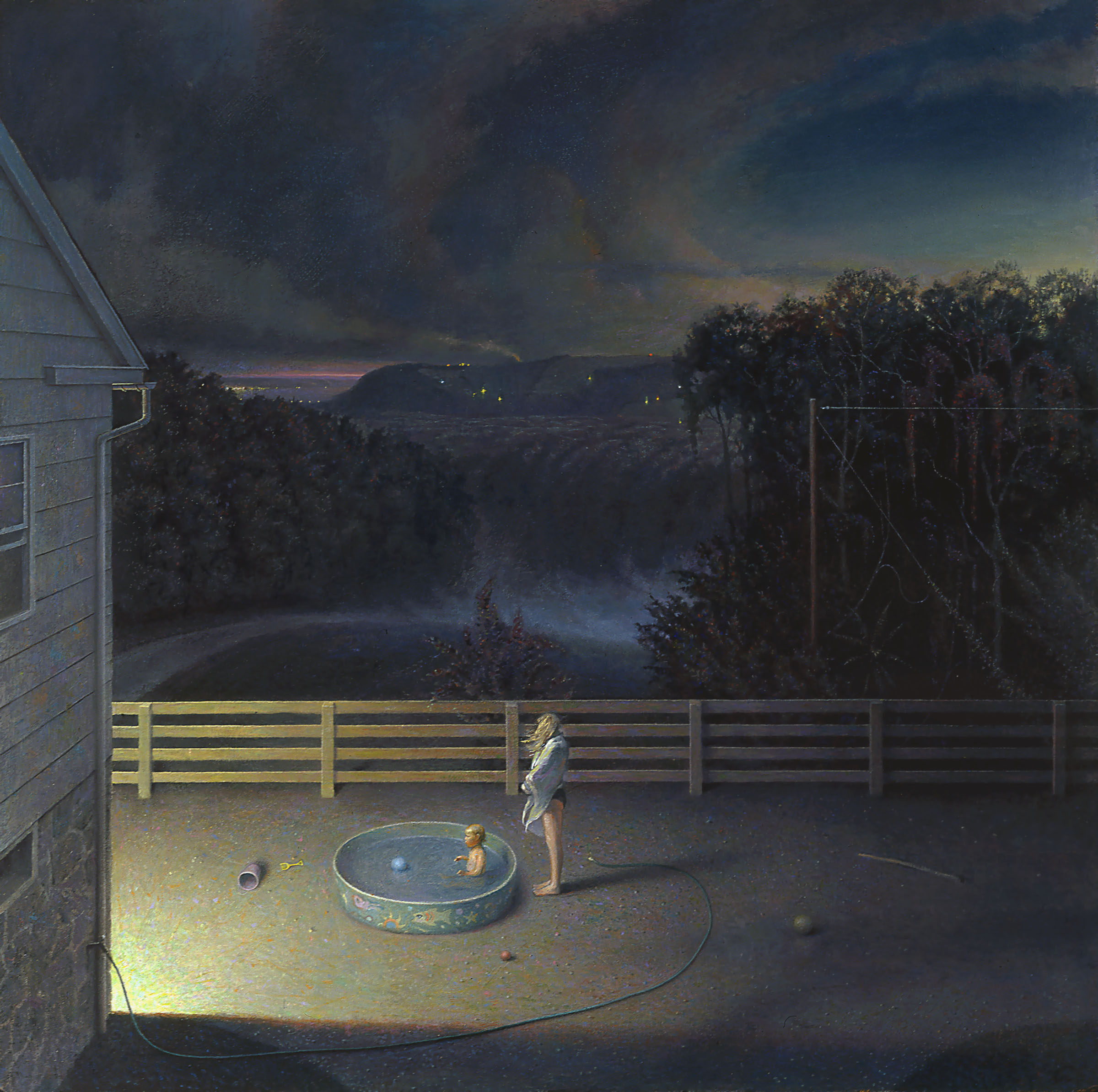 Refuge, oil on panel, 1997, 48 x 48 inches