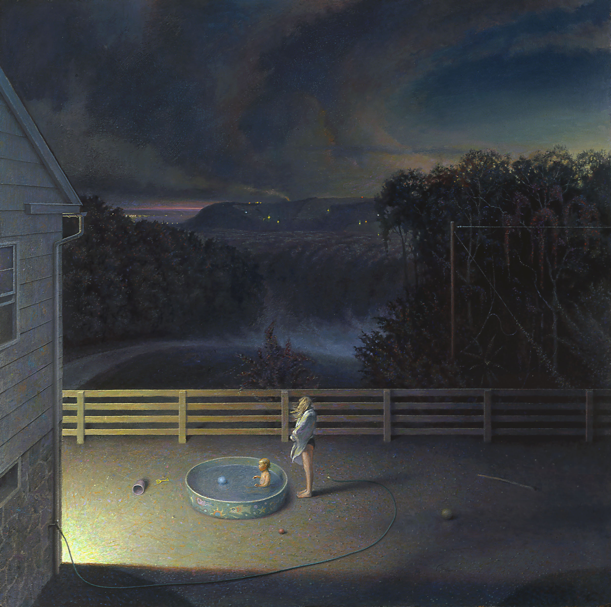 Rob Evans_Refuge org6 Refuge, oil on panel, 1997, 48 x 48 inches