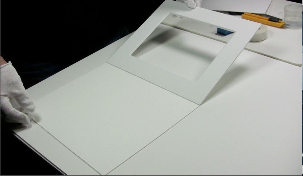 Custom Gray Mat Board Frame